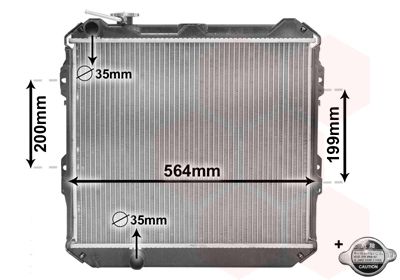 VAN WEZEL Radiators, Motora dzesēšanas sistēma 58002088